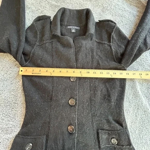 Banana Republic Womens Jacket XS Gray Alpaca Wool Blend Preppy Coat Y2K 17099x - Picture 8 of 9